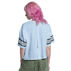 St. Louis Cardinals Starter Women's Cropped Hurry Up Offense T-Shirt Light Blue