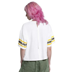 San Diego Padres Starter Women's Cropped Hurry Up Offense T-Shirt White