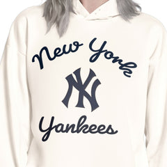 New York Yankees Starter Women's Baseline Hoodie Sweatshirt Cream