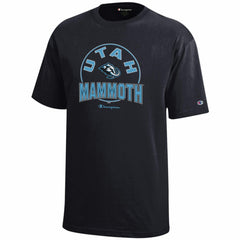 Utah Mammoth Champion Youth Jersey T-Shirt - Black T-shirts