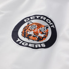 Detroit Tigers Big & Tall Full-Snap Hooded Jacket White