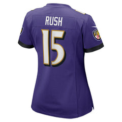 Cooper Rush Baltimore Ravens Women's Team Game Jersey - Purple on sale