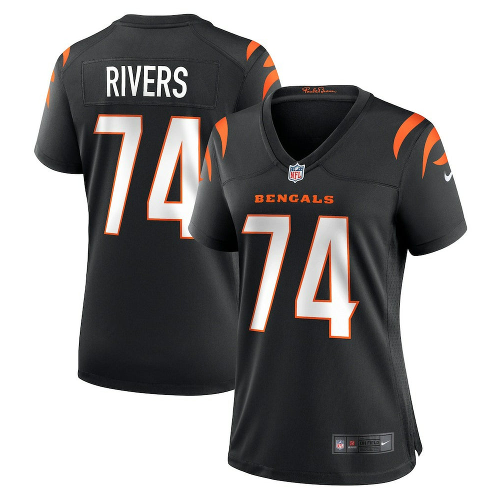 Jalen Rivers Cincinnati Bengals Women's Team Game Jersey - Black cheap