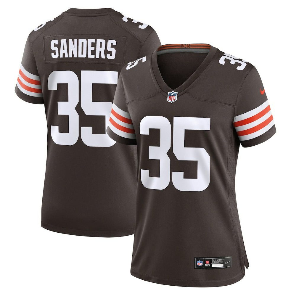 Raheim Sanders Cleveland Browns Women's Team Game Jersey - Brown sale
