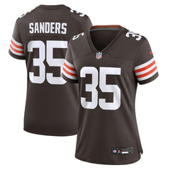 Raheim Sanders Cleveland Browns Women's Team Game Jersey - Brown sale