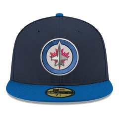 Winnipeg Jets New Era Core Logo Two-Tone 59FIFTY Fitted Hat - Navy Hats