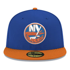 New York Islanders New Era Core Logo Two-Tone 59FIFTY Fitted Hat - Blue Hats