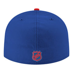 New York Rangers New Era Core Logo Two-Tone 59FIFTY Fitted Hat - Blue Hats