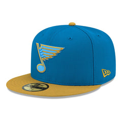 St. Louis Blues New Era Core Logo Two-Tone 59FIFTY Fitted Hat - Blue Hats