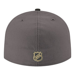 Vegas Golden Knights New Era Core Logo Two-Tone 59FIFTY Fitted Hat - Gray Hats