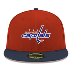 Washington Capitals New Era Core Logo Two-Tone 59FIFTY Fitted Hat - Red Hats