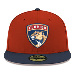 Florida Panthers New Era Core Logo Two-Tone 59FIFTY Fitted Hat - Red Hats