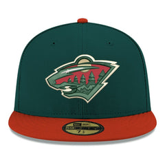 Minnesota Wild New Era Core Logo Two-Tone 59FIFTY Fitted Hat - Green Hats