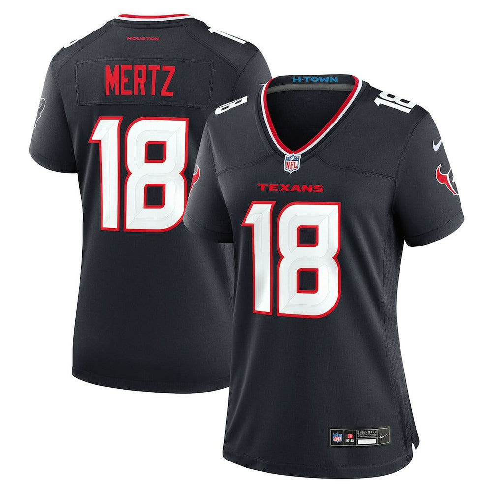 Graham Mertz Houston Texans Women's Team Game Jersey - Navy on sale