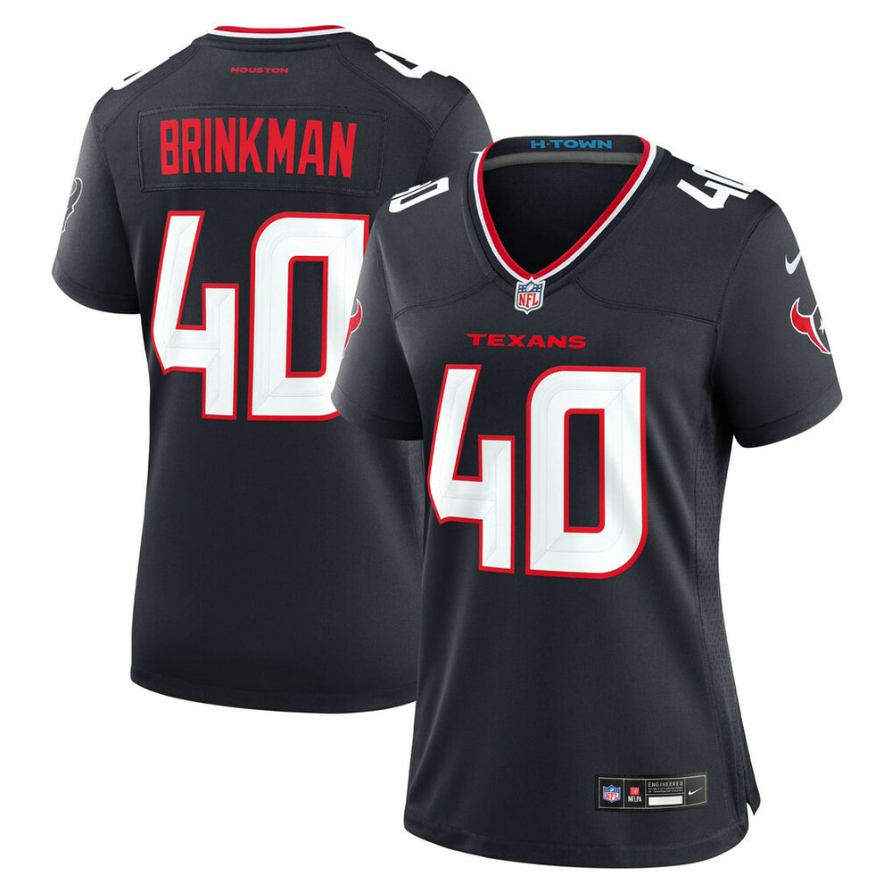 Austin Brinkman Houston Texans Women's Team Game Jersey - Navy discount