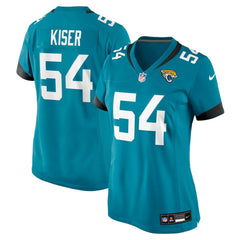 Jack Kiser Jacksonville Jaguars Women's Team Game Jersey - Teal outlet
