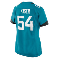 Jack Kiser Jacksonville Jaguars Women's Team Game Jersey - Teal outlet