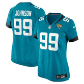 Austin Johnson Jacksonville Jaguars Women's Team Game Jersey - Teal on sale