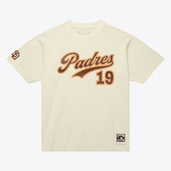 Tony Gwynn San Diego Padres Cooperstown Collection Throwback Name & Number T-Shirt Cream