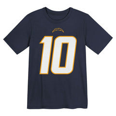 Justin Herbert Los Angeles Chargers Youth Name & Number T-Shirt - Navy on sale