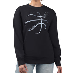 San Antonio Spurs G-III 4Her by Carl Banks Women's Metallic Print Basketball Sketch Fleece Sweatshirt - Black for sale