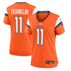 Troy Franklin Denver Broncos Women's Team Game Jersey - Orange discount