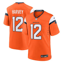 RJ Harvey Denver Broncos Team Game Jersey - Orange on sale
