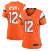 RJ Harvey Denver Broncos Women's Team Game Jersey - Orange cheap