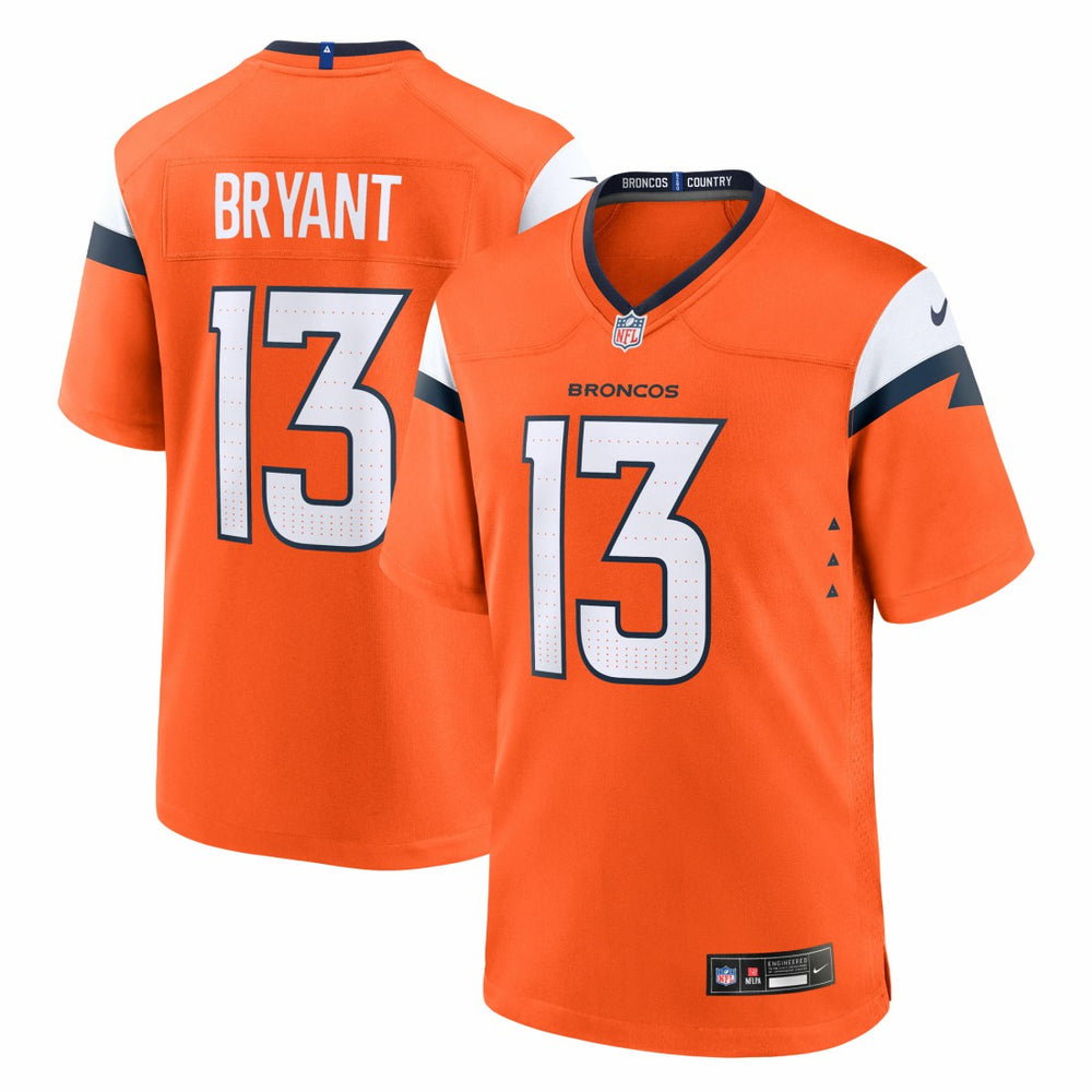 Pat Bryant Denver Broncos Team Game Jersey - Orange on sale