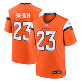Jahdae Barron Denver Broncos Team Game Jersey - Orange online