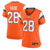 Tyler Badie Denver Broncos Women's Team Game Jersey - Orange online