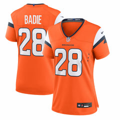 Tyler Badie Denver Broncos Women's Team Game Jersey - Orange online