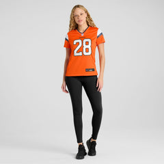 Tyler Badie Denver Broncos Women's Team Game Jersey - Orange online