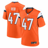 Karene Reid Denver Broncos Team Game Jersey - Orange online