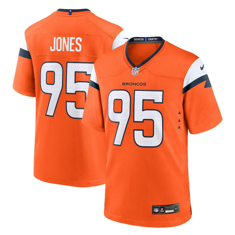 Sai'vion Jones Denver Broncos Team Game Jersey - Orange on sale