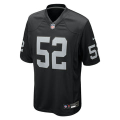 Elandon Roberts Las Vegas Raiders Team Game Jersey - Black for sale