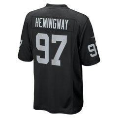 Tonka Hemingway Las Vegas Raiders Team Game Jersey - Black on sale