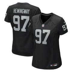 Tonka Hemingway Las Vegas Raiders Women's Team Game Jersey - Black discount