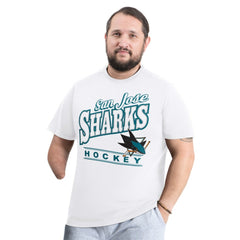 San Jose Sharks G-III Sports by Carl Banks Adaptive Headliner T-Shirt - White T-shirts