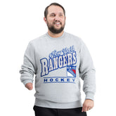 New York Rangers G-III Sports by Carl Banks Adaptive Headliner Fleece Sweatshirt - Gray Sweatshirts