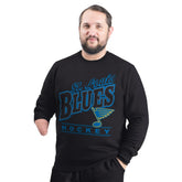 St. Louis Blues G-III Sports by Carl Banks Adaptive Headliner Fleece Sweatshirt - Black Sweatshirts