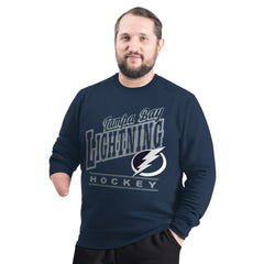 Tampa Bay Lightning G-III Sports by Carl Banks Adaptive Headliner Fleece Sweatshirt - Navy Sweatshirts