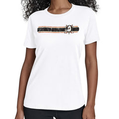 Anaheim Ducks Starter Women's Team Stripe T-Shirt - White T-shirts