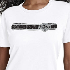 Los Angeles Kings Starter Women's Team Stripe T-Shirt - White T-shirts