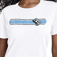 Utah Mammoth Starter Women's Team Stripe T-Shirt - White T-shirts