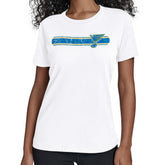 St. Louis Blues Starter Women's Team Stripe T-Shirt - White T-shirts
