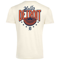 Detroit Tigers Sportiqe Unisex Hello Detroit Duke Oversized T-Shirt Cream