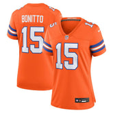 Nik Bonitto Denver Broncos Women's Alternate 2 Mile High Collection 1977 Throwback Game Jersey - Orange outlet