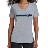 Memphis Grizzlies Starter Women's Team Stripe V-Neck T-Shirt - Gray cheap
