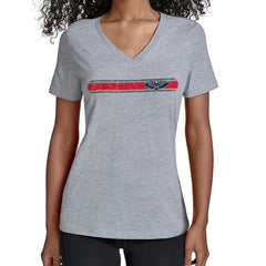 New Orleans Pelicans Starter Women's Team Stripe V-Neck T-Shirt - Gray cheap